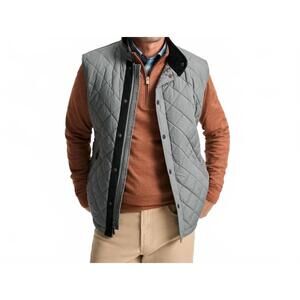 NEW GENTEAL northpoint quilted vest in graphite